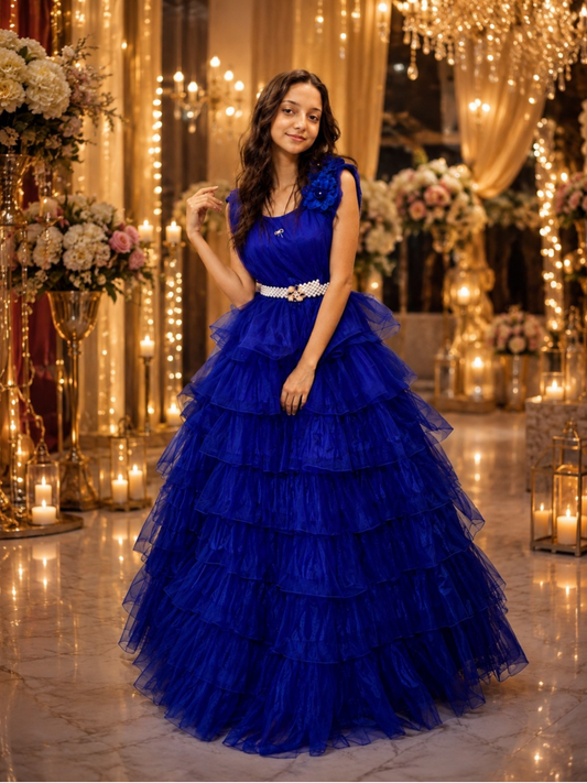 LAYERED PARTY GOWN
