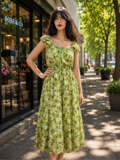 Floral Tiered Maxi / Midi Dress